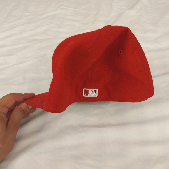 7 3/8 Washington Nationals Fitted Hat/Cap (Red, Navy Blue, White) 7 and 3 8ths - Picture 2 of 6